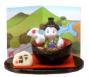 彩絵一寸法師(陶器/五月人形)