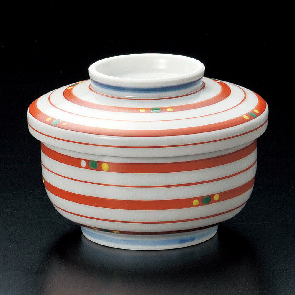 駒筋水玉平むし碗　茶碗蒸し　むし碗