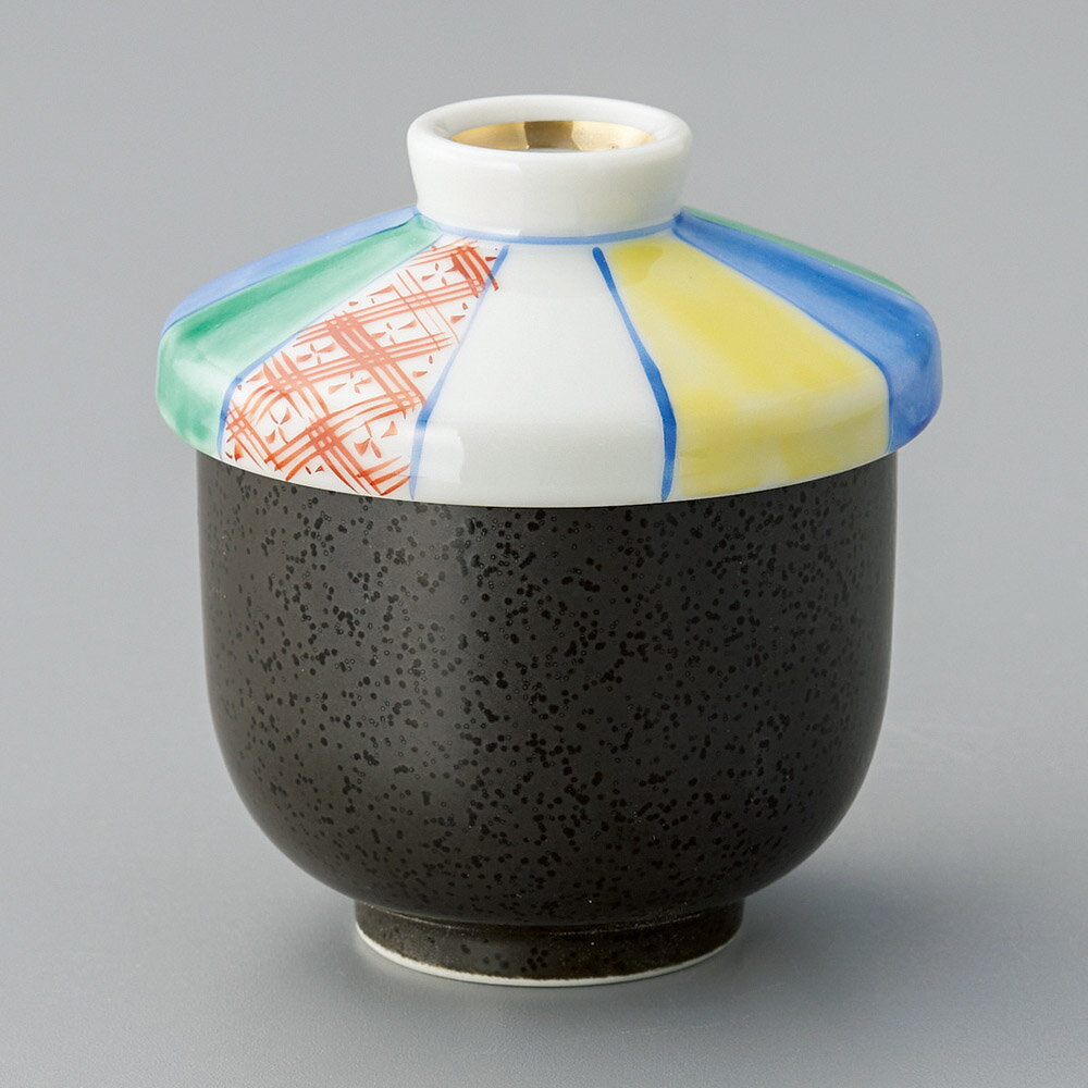 黒結晶紙風船むし碗　茶碗蒸し　むし碗