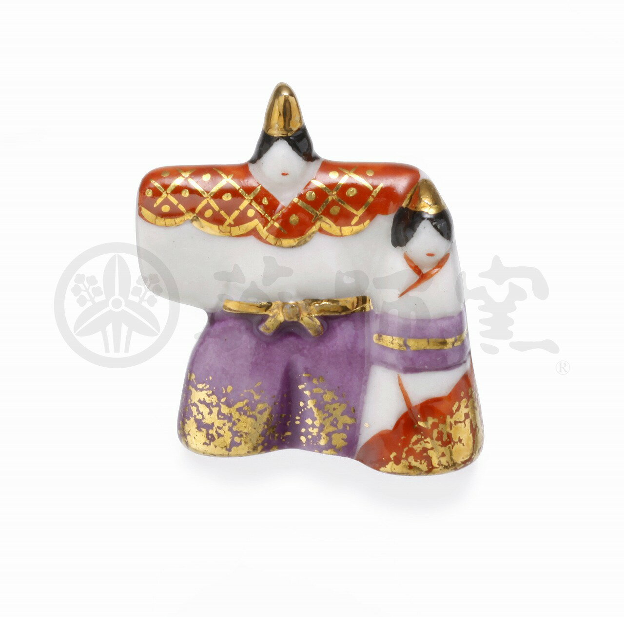 ピンブローチ　ひな人形