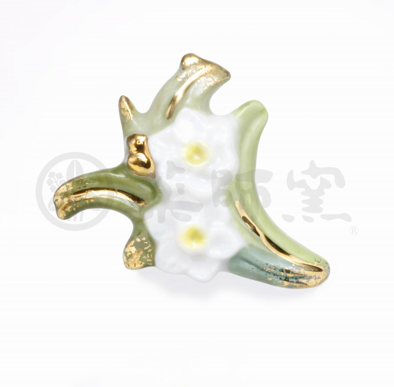 ピンブローチ　1月水仙