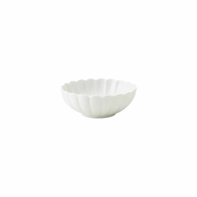 Mino Ware - 菊型　9cm 小鉢　白