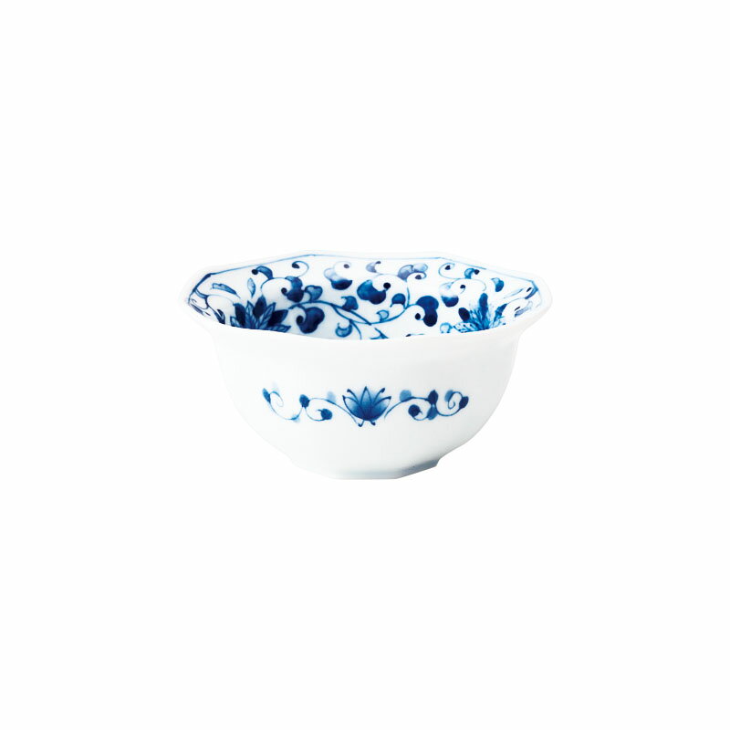 Mino Ware - 菊唐草　八角小鉢