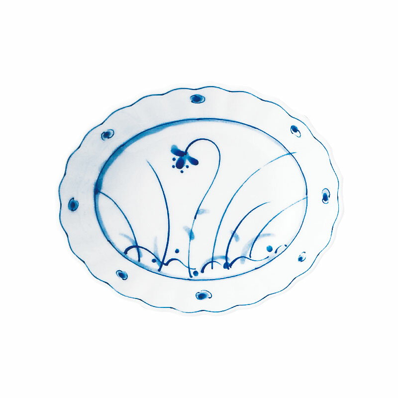 Oval Dishes - 高麗草花　楕円菊鉢