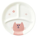 ネコ UK丸仕切皿小 うすかるプレート