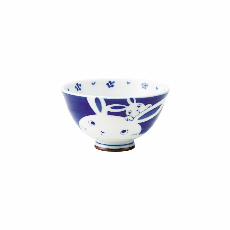 親子干支 卯（うさぎ）　UKあおい型茶碗