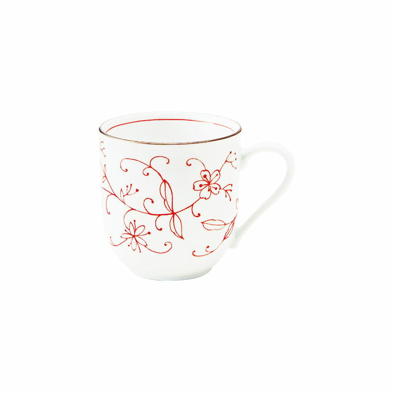 Mug Cup - 線唐草　UKマグ（赤）