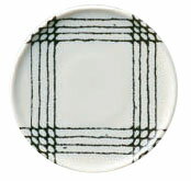 黒井桁　小皿