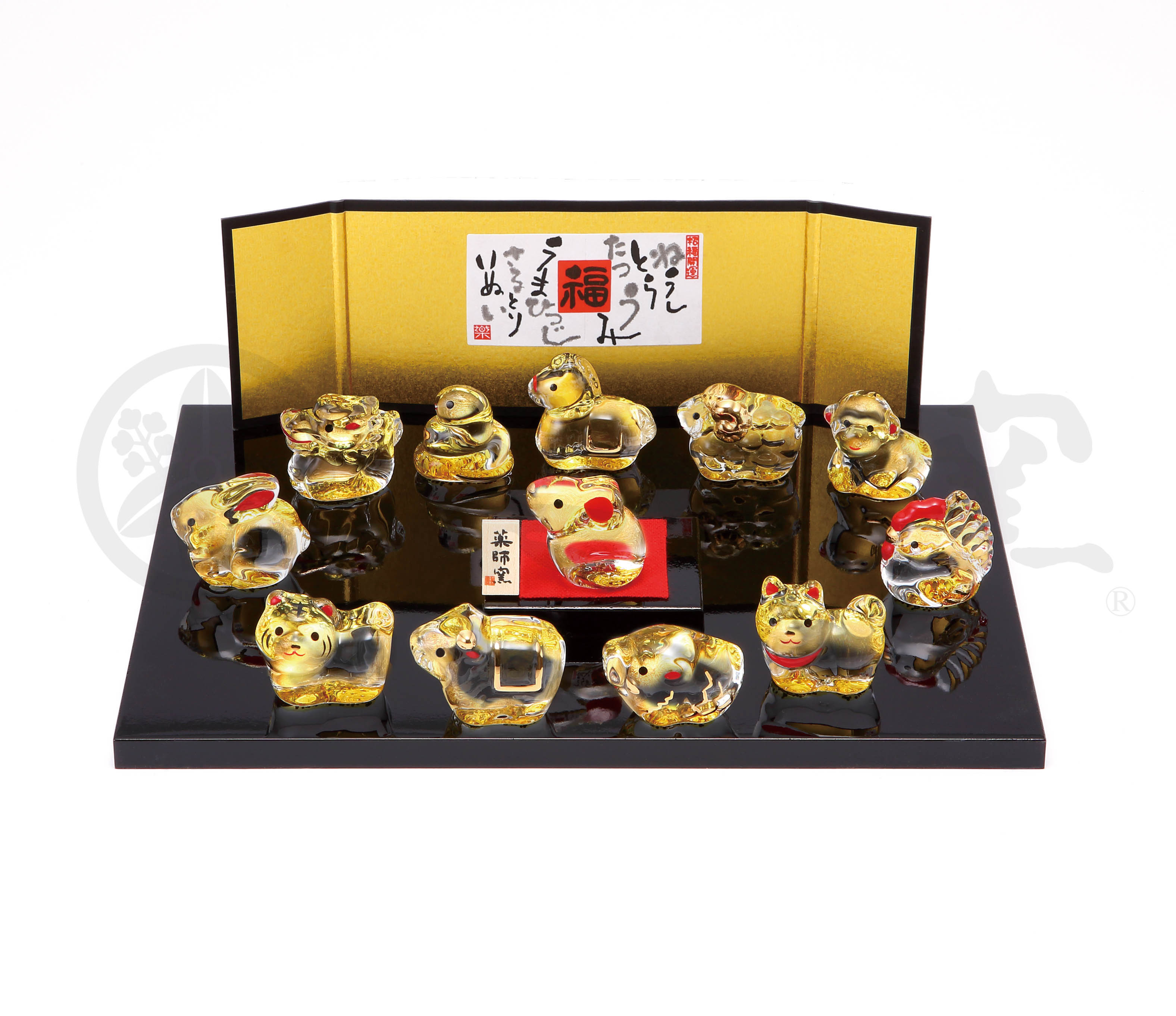 楽天市場】干支 置物 戌 クリスタル（素材（インテリア）ガラス