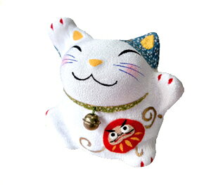 ちりめん招き猫飾り 貯金箱 午年 2026
