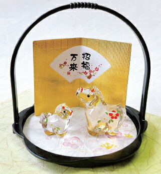 楽天市場】ガラス干支金彩の通販