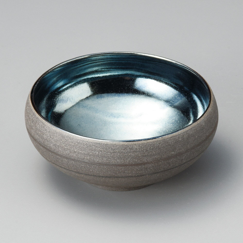 光彩黒焼〆4.0鉄鉢（信楽焼）