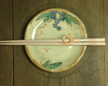 Seto Ware - 【葡萄の器】4丸皿