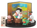 桃太郎おこしにつけたきび団子(陶器/五月人形)