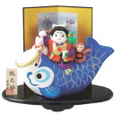 桃太郎出世鯉(陶器/五月人形)