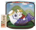 童出世鯉 磁器(陶器/五月人形)