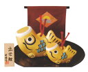 金運出世鯉 親子(陶器/五月人形)