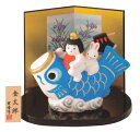 金太郎出世鯉(陶器/五月人形)
