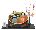錦彩 風雅 桜立雛 竹取飾 出産祝 陶器 桃の節句 雛祭 内祝 誕生日 お雛様 お雛さま おひな様 雛人形 ひな人形