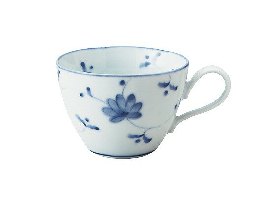 花唐草（ブルー）　ゆらぎコーヒー碗