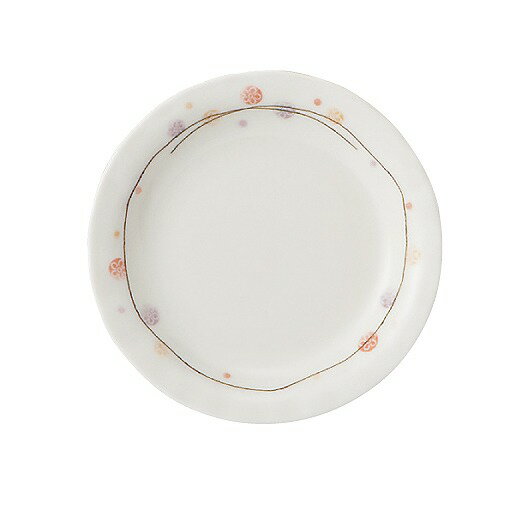 Mino Ware - 花てまり(赤)　ゆらぎ三五皿