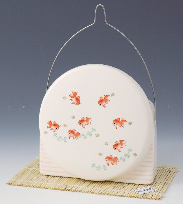 [蚊遣り器 蚊やり 和 虫除け対策 除虫菊の蚊遣器]丸蚊遣器 金魚