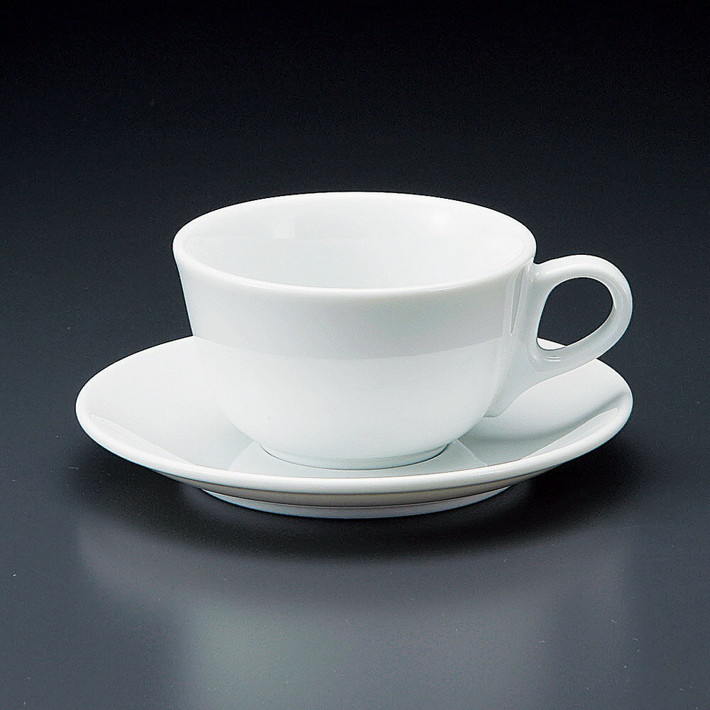 白磁ジェノバカプチーノ碗皿