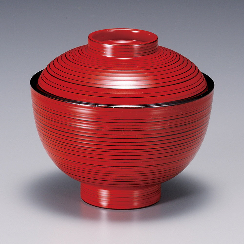 ［TA］TA3.6寸刷毛目小吸椀朱研出し