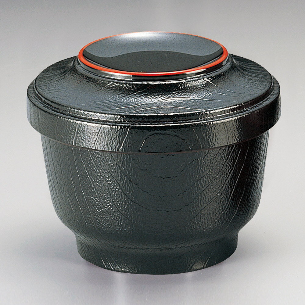 ［TA］富士型飯器 黒天朱（内朱）