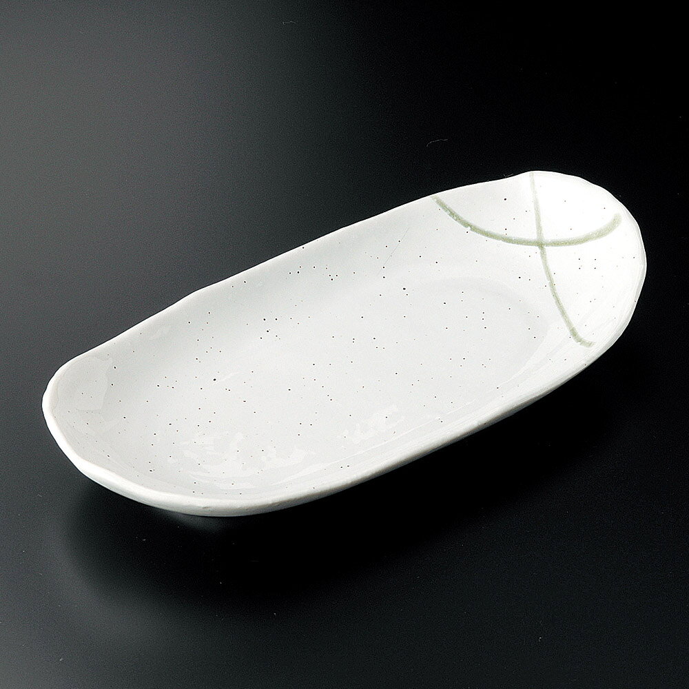 織部ライン長皿