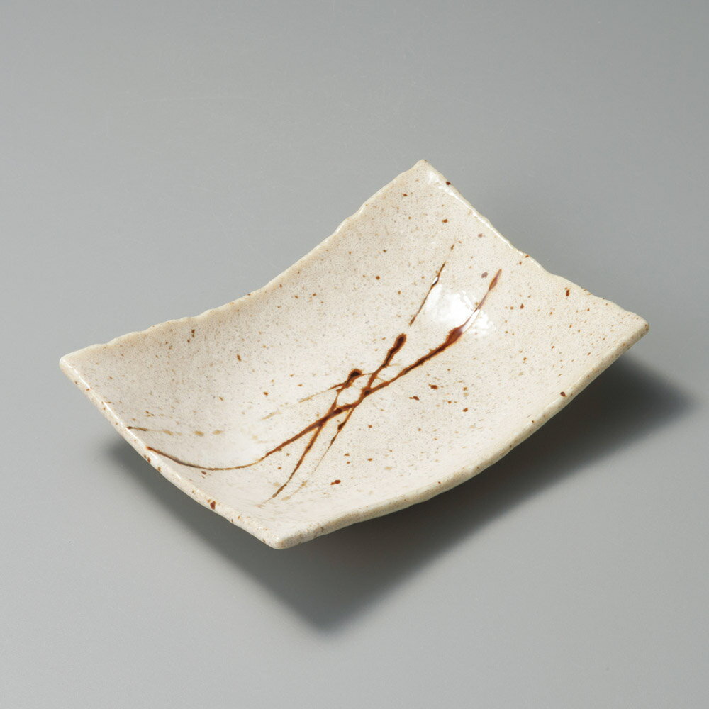 アメ乱刷毛反皿 中(3.0)