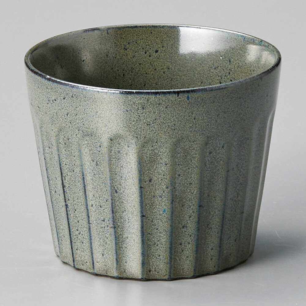 黒土粉引 黒フリーカップ