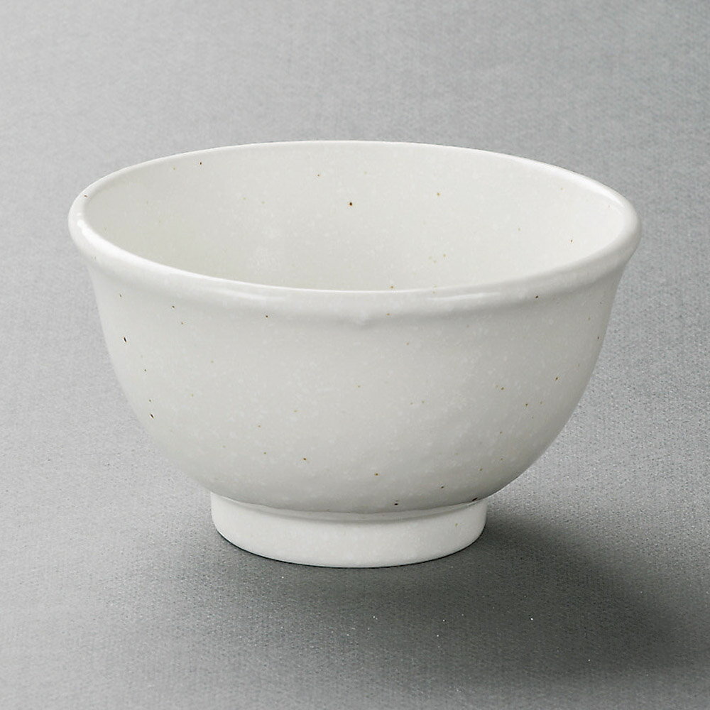 美濃粉引白反深口4.5丼