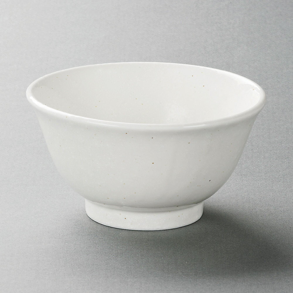 美濃粉引白反深口5.5丼