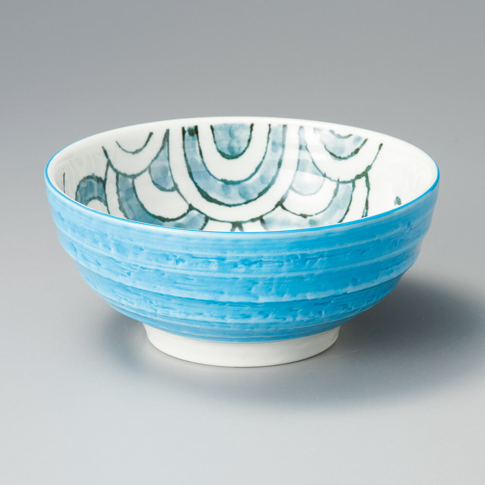 めで鯛6.0麺鉢（盛鉢）青