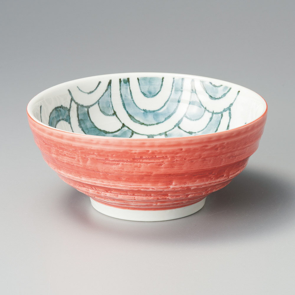 めで鯛6.0麺鉢（盛鉢）赤