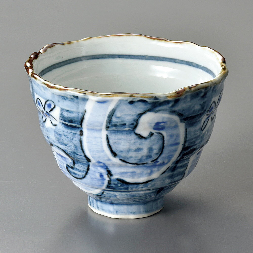 古染濃唐草小丼