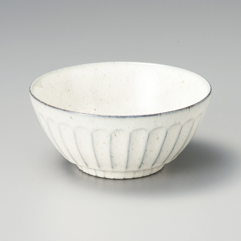 黒土粉引 白小丼