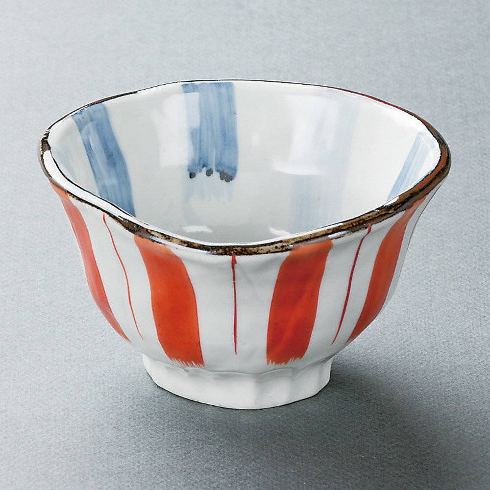 赤絵十草4.5多用碗