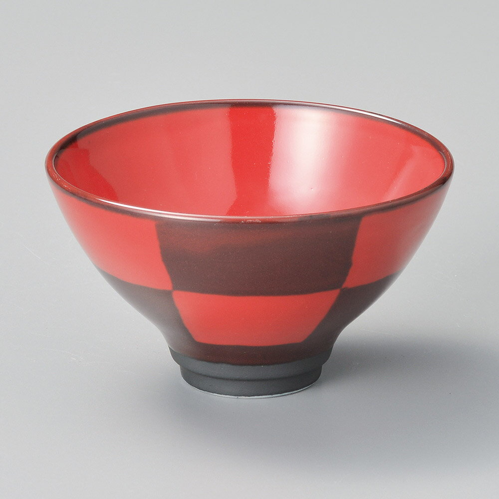 セレン赤市松反深口4.0小丼