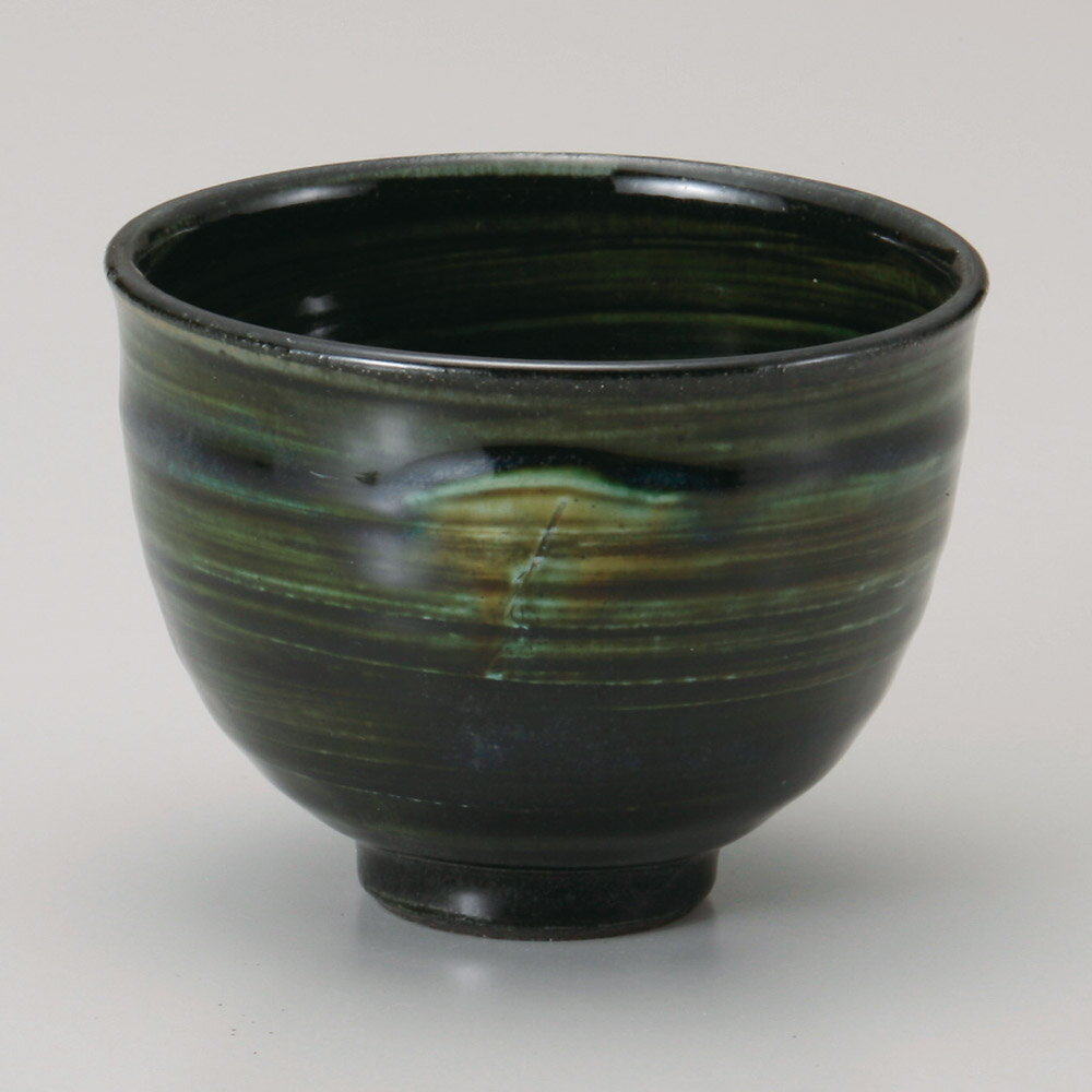 黒土織部一服碗