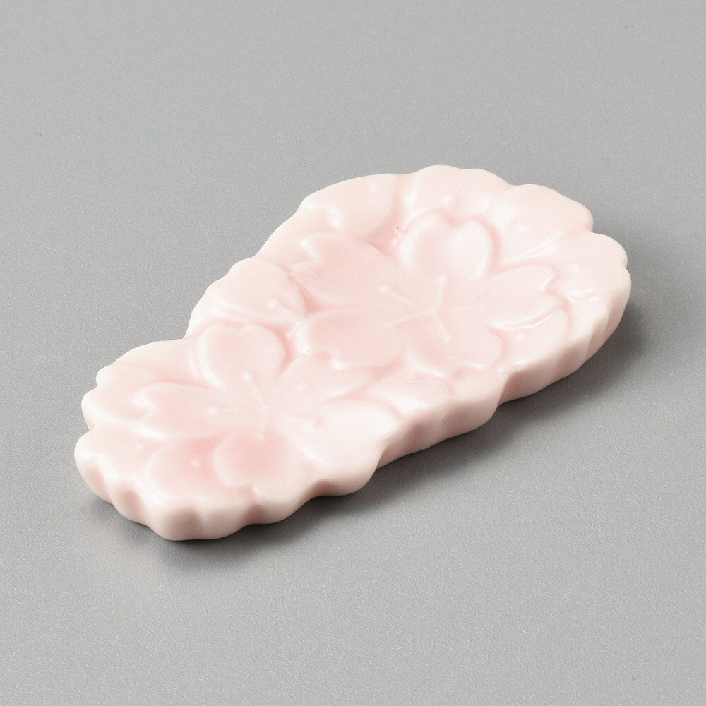 ピンク桜箸置き
