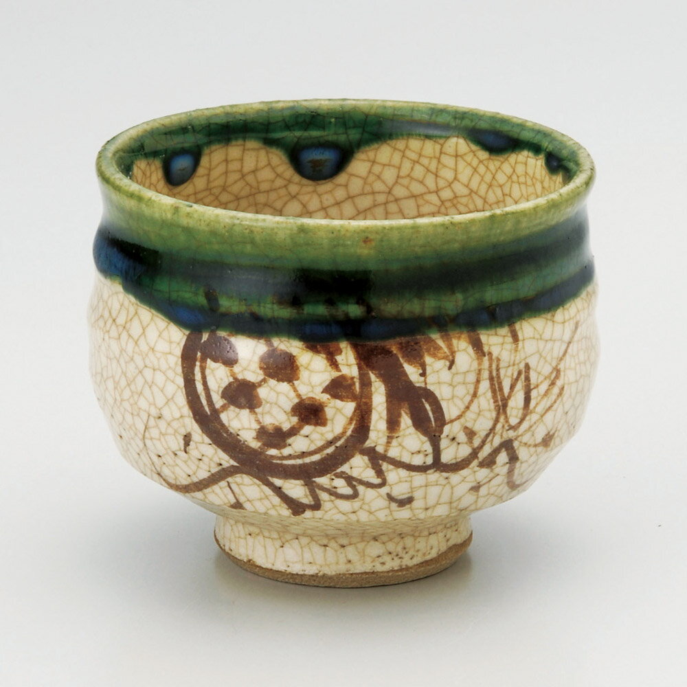 Tea-Utensils - 織部丸煎茶（手造り）