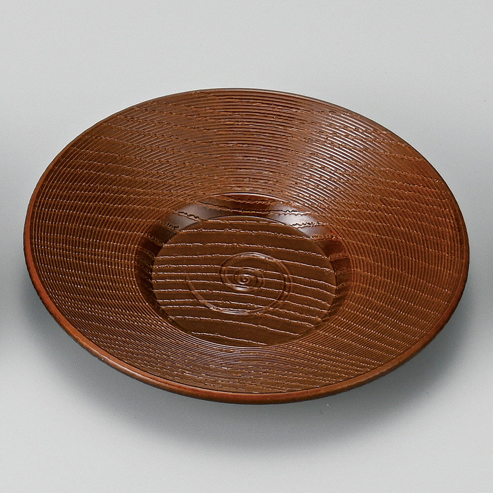 Tea-Utensils - ［A］4寸乱筋茶托 溜