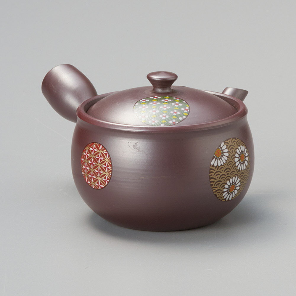Tea-Utensils - 万古急須2.0碗形友禅（まるっと網）（萬古焼）