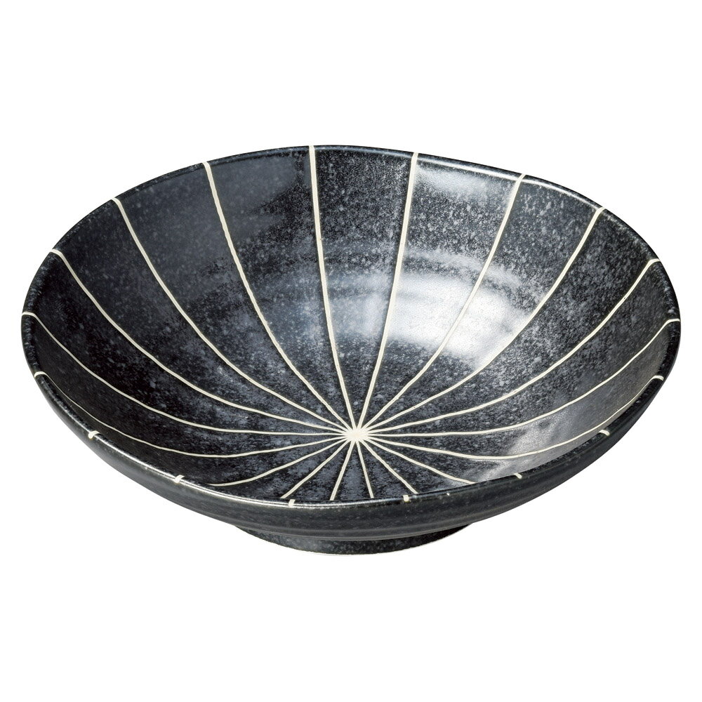 十草 （黒マット）5.5浅鉢