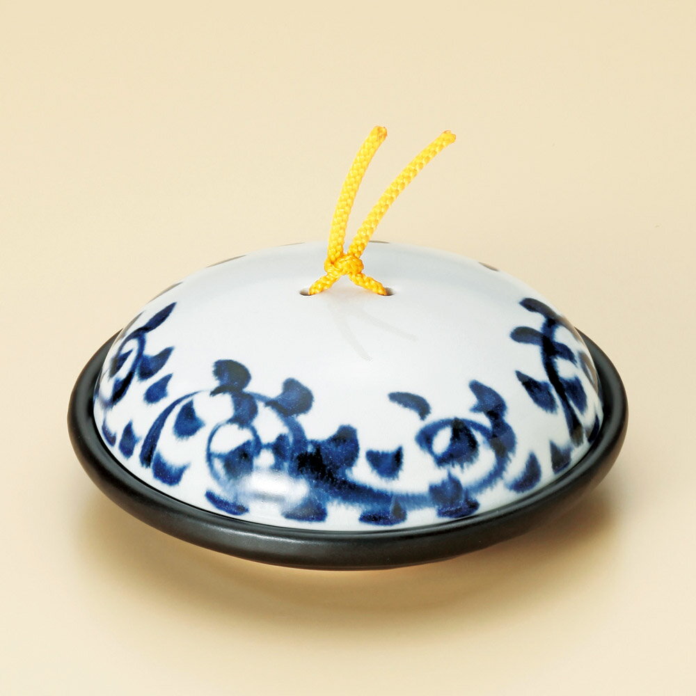 染付タコ唐草陶板鍋（大）（蓋強化）