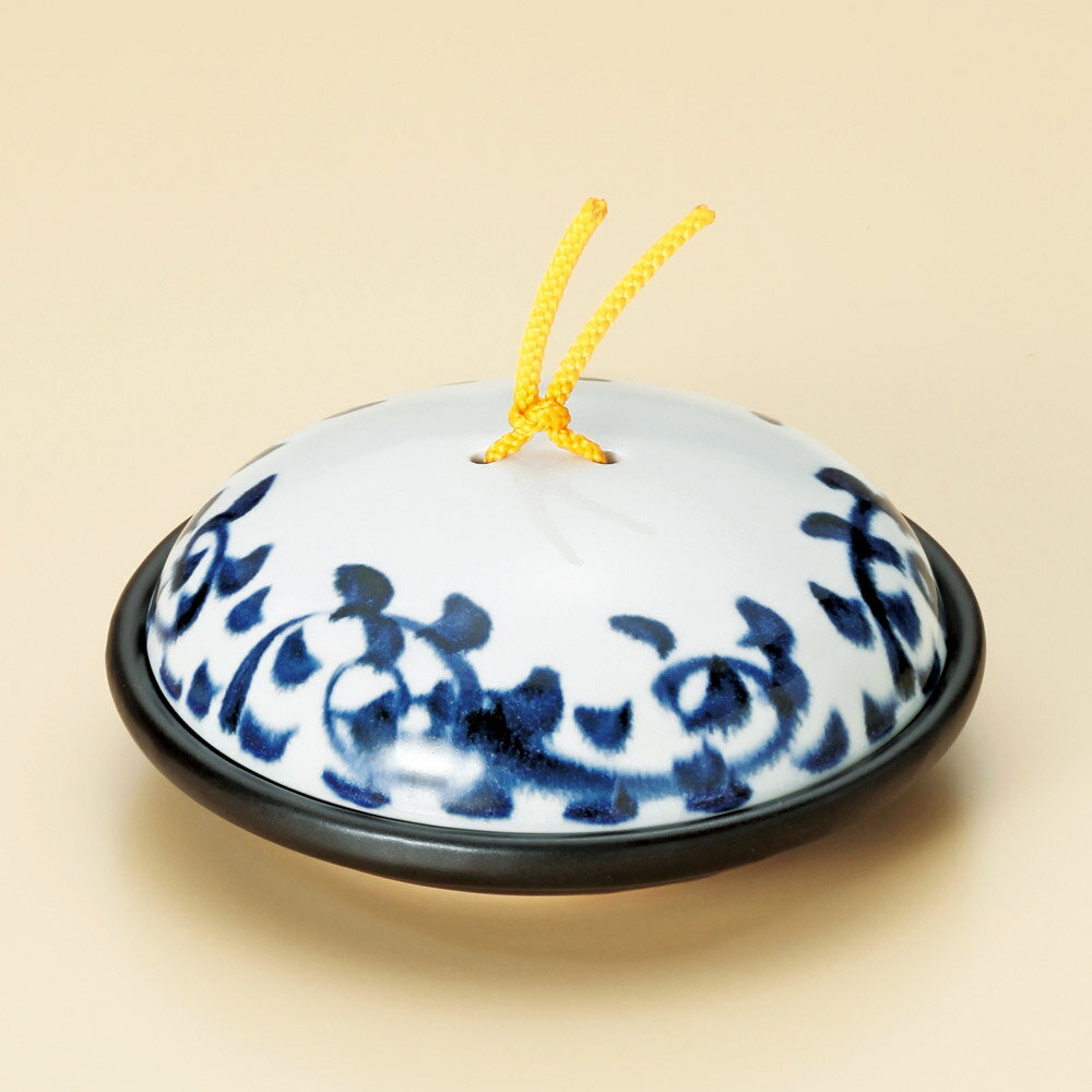 染付タコ唐草陶板鍋（小）（蓋強化）