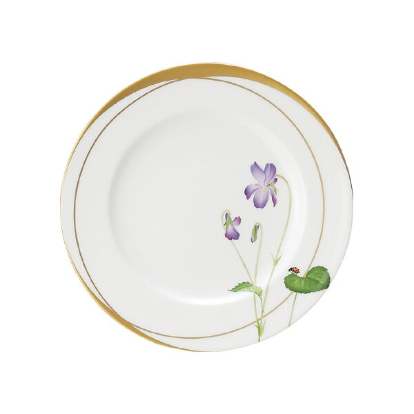 ノリタケ　アートコレクション　レディーバグ　21cmプレート（ニオイスミレ） t59811_t772-2　代引き注文不可