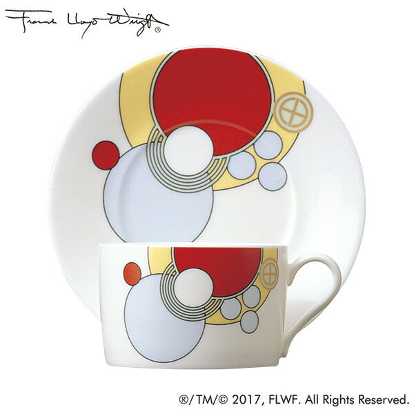 ノリタケ　フランク・ロイド・ライト シリーズ　ティー・コーヒー碗皿 t97282_4614